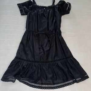 NWT Ella Moss black mini dress, size S